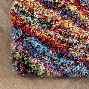 nuLOOM Ardelle Swirl Shaggy Accent Rug, 3x5, Multi