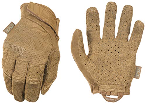 Mechanix Wear: Tactical Specialty Vent Tactical Gloves, Touch Capable, High Dexterity, Gloves for Airsoft, Paintball, and Field Work, Work Gloves for Men (Brown, Large)