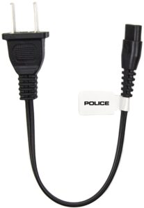 police stun gun charger charging cord - universal (fits most stun gun models and brands)