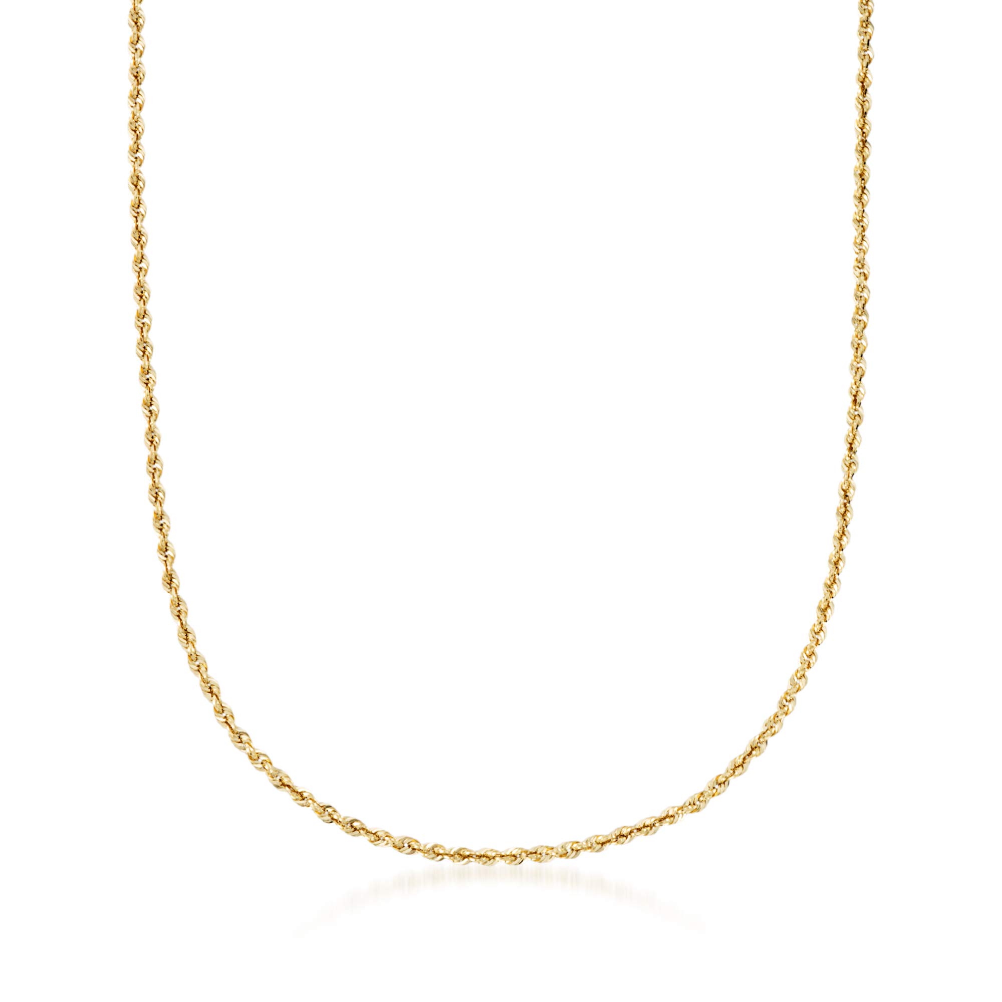 Ross-Simons 14kt Yellow Gold Rope-Chain Necklace