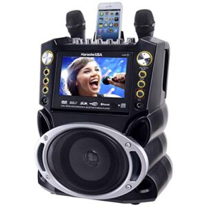 Karaoke USA Karaoke System - Portable, Black (GF844)