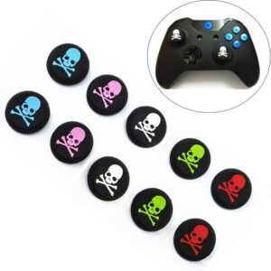 Silicone Thumb Stick Grip Cap Joystick Thumbsticks Caps Cover for PS4 Xbox One PS3 Xbox 360 PS2 Game Controllers - 5 Pairs/ 10 Pcs