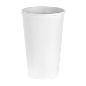 Tezzorio (200 Count) 20 oz White Paper Hot Cups, Disposable Coffee Cups, Hot Drink Paper Cups for Latte, Cappuccino, Tea, Chocolate