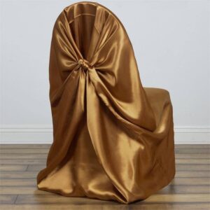 tableclothsfactory gold universal satin chair covers