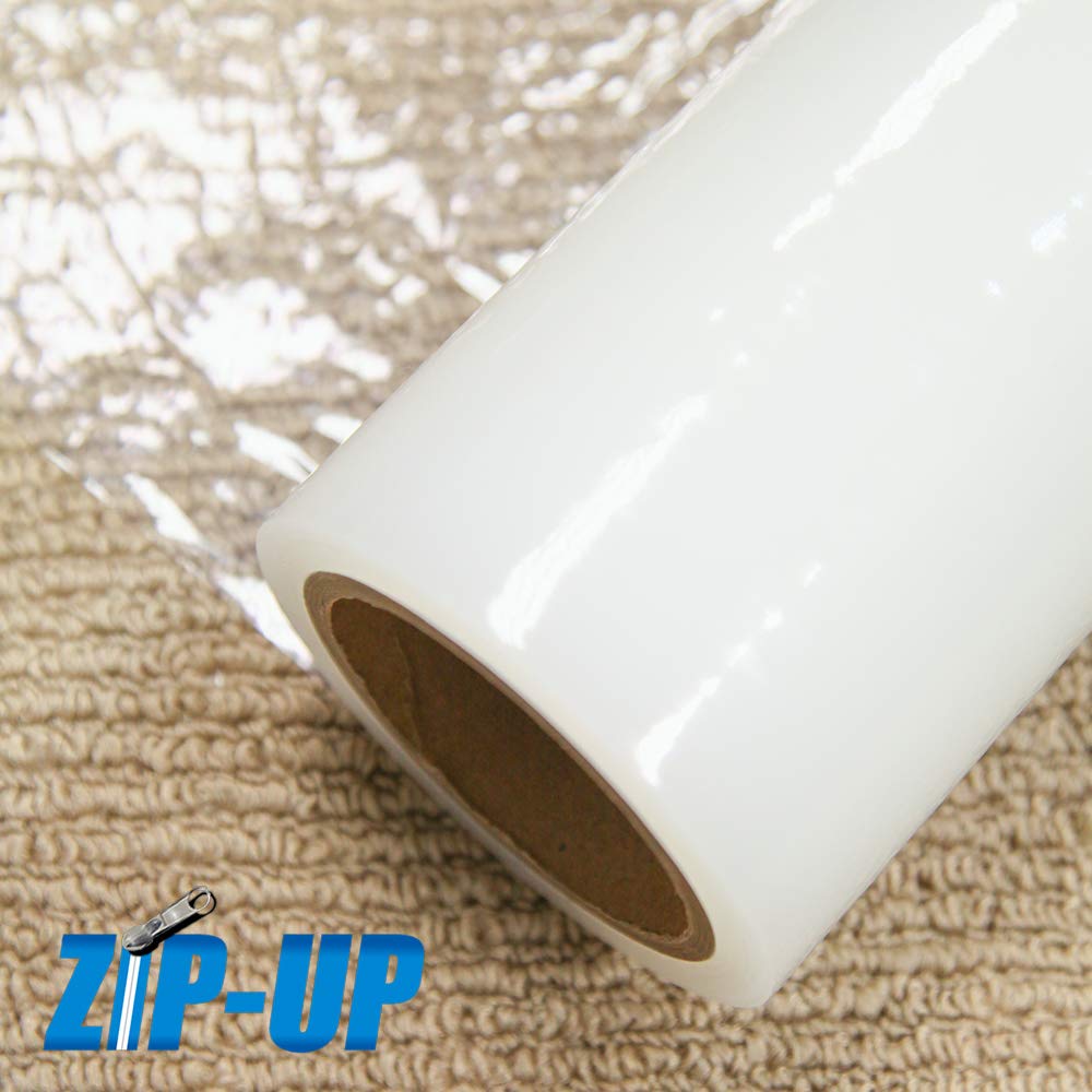 ZIP-UP Products Carpet Protection Film - 24" x 50' Floor and Surface Shield with Self Adhesive Backing & Easy Installation - CPF2450