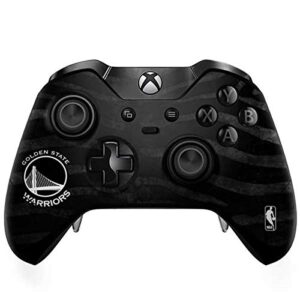 skinit decal gaming skin compatible with xbox one elite controller - officially licensed nba golden state warriors black animal print design