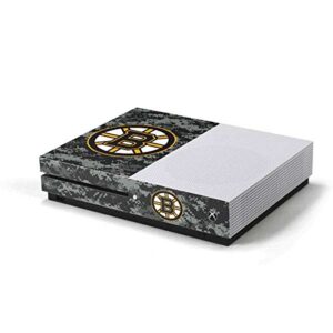 skinit decal gaming skin for xbox one s console - officially licensed nhl boston bruins camo design