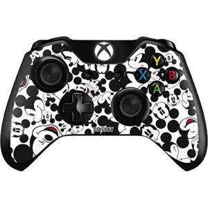 skinit decal gaming skin compatible with xbox one controller - officially licensed disney mickey mouse face pattern design