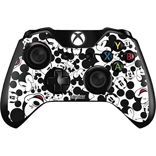 Skinit Decal Gaming skin compatible with Xbox One Controller - Officially Licensed Disney Mickey Mouse Face Pattern Design