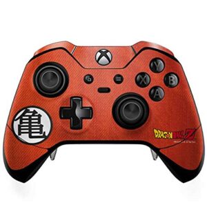 skinit decal gaming skin compatible with xbox one elite controller - officially licensed dragon ball z goku shirt design