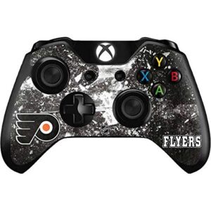 skinit decal gaming skin compatible with xbox one controller - officially licensed nhl philadelphia flyers frozen design