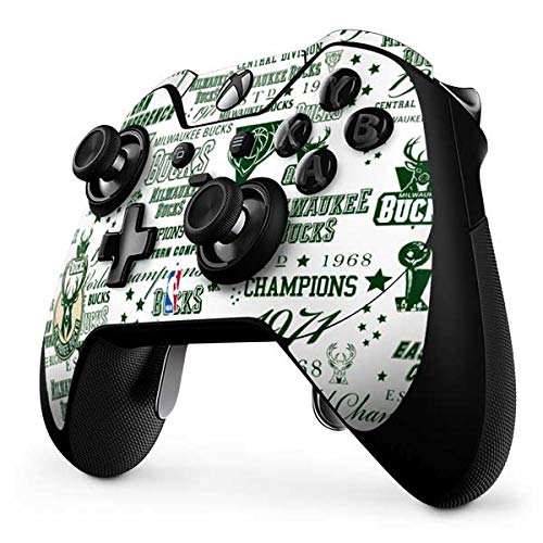 Skinit Decal Gaming Skin compatible with Xbox One Elite Controller - Officially Licensed NBA Milwaukee Bucks Historic Blast