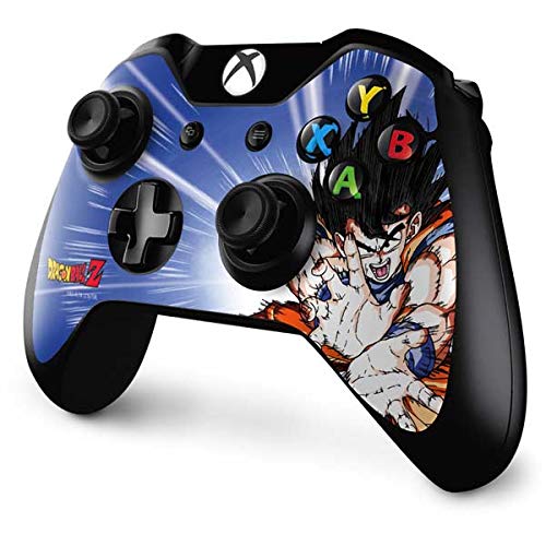 Skinit Decal Gaming Skin compatible with Xbox One Controller - Officially Licensed Dragon Ball Z Dragon Ball Z Goku Blast Design