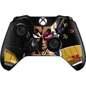 skinit decal gaming skin compatible with xbox one controller - officially licensed dragon ball z vegeta portrait design