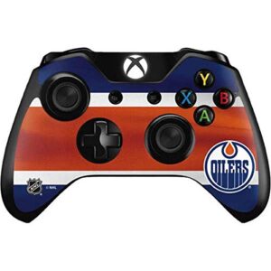 Skinit Decal Gaming Skin Compatible with Xbox One Controller - Officially Licensed NHL Edmonton Oilers Jersey Design