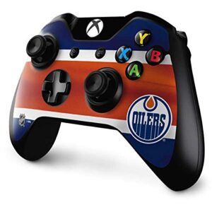 Skinit Decal Gaming Skin Compatible with Xbox One Controller - Officially Licensed NHL Edmonton Oilers Jersey Design