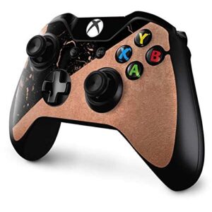 Skinit Decal Gaming Skin Compatible with Xbox One Controller - Originally Designed Black and Rose Gold Marble Split Design