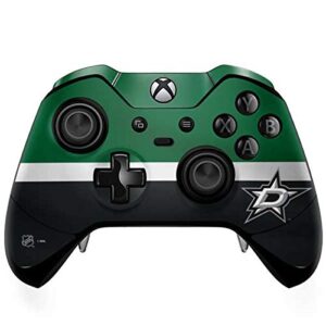 skinit decal gaming skin compatible with xbox one elite controller - officially licensed nhl dallas stars jersey design