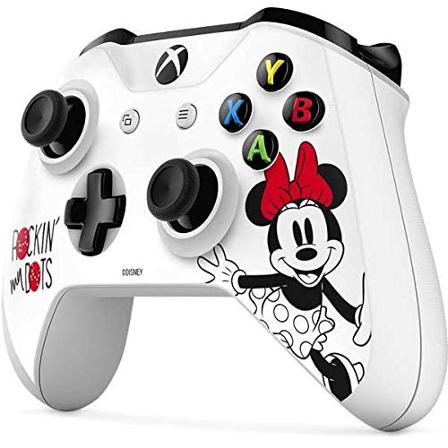 Skinit Decal Gaming skin compatible with Xbox One S Controller - Officially Licensed Disney Minnie Mouse Rockin My Dots Design