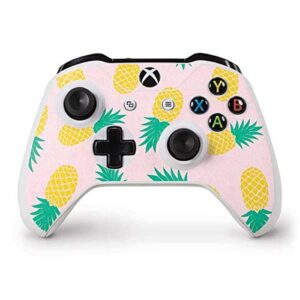 skinit decal gaming skin compatible with xbox one s controller - officially licensed skinit originally designed summer pineapples design