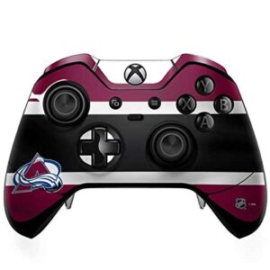 skinit decal gaming skin compatible with xbox one elite controller - officially licensed nhl colorado avalanche jersey design