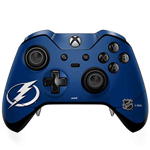 Skinit Decal Gaming Skin compatible with Xbox One Elite Controller - Officially Licensed NHL Tampa Bay Lightning Logo Design