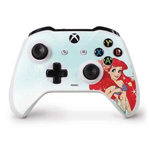 skinit decal gaming skin compatible with xbox one s controller - officially licensed disney the little mermaid ariel sparkles art design