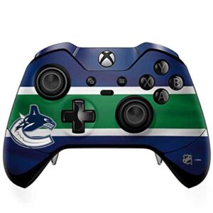 skinit decal gaming skin compatible with xbox one elite controller - officially licensed nhl vancouver canucks jersey design