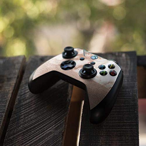 Skinit Decal Gaming Skin compatible with Xbox One S Controller - Originally Designed White Rose Gold Marble Design