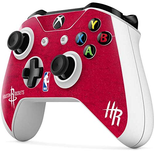 Skinit Decal Gaming Skin Compatible with Xbox One S Controller - Officially Licensed NBA Houston Rockets Distressed Design