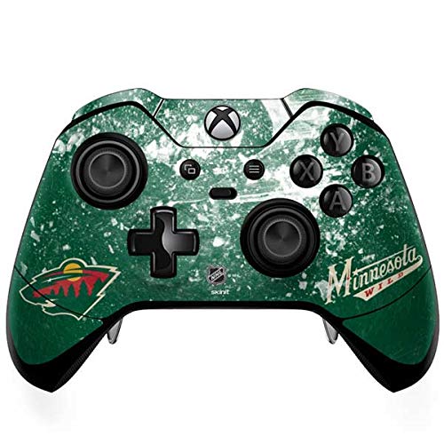 Skinit Decal Gaming Skin Compatible with Xbox One Elite Controller - Officially Licensed NHL Minnesota Wild Frozen Design