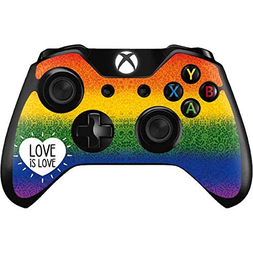 Skinit Decal Gaming Skin Compatible with Xbox One Controller - Originally Designed Love is Love Rainbow Design