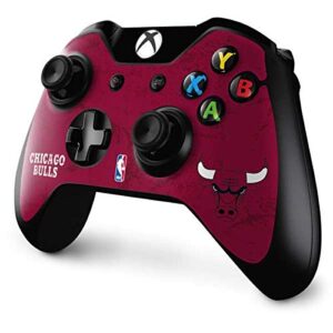 Skinit Decal Gaming Skin compatible with Xbox One Controller - Officially Licensed NBA Chicago Bulls Red Distressed Design