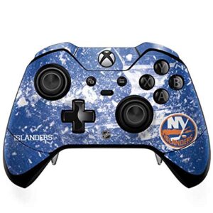 skinit decal gaming skin compatible with xbox one elite controller - officially licensed nhl new york islanders frozen design