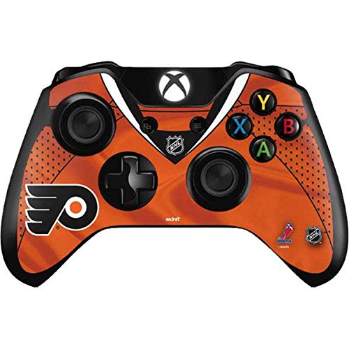 Skinit Decal Gaming Skin Compatible with Xbox One Controller - Officially Licensed NHL Philadelphia Flyers Jersey Design