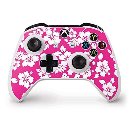 Skinit Decal Gaming Skin Compatible with Xbox One S Controller - Originally Designed Pink and White Design