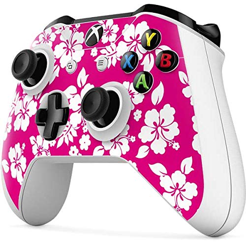 Skinit Decal Gaming Skin Compatible with Xbox One S Controller - Originally Designed Pink and White Design