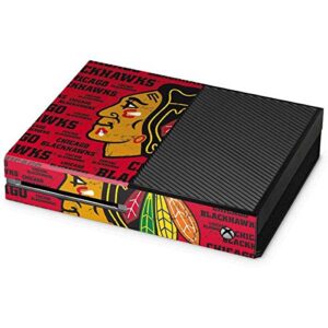 skinit decal gaming skin compatible with xbox one console - officially licensed nhl chicago blackhawks blast design