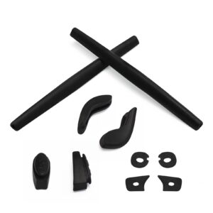 eye opening stuff replacement earsocks & nosepiece rubber kits compatible with oakley juliet sunglasses - black