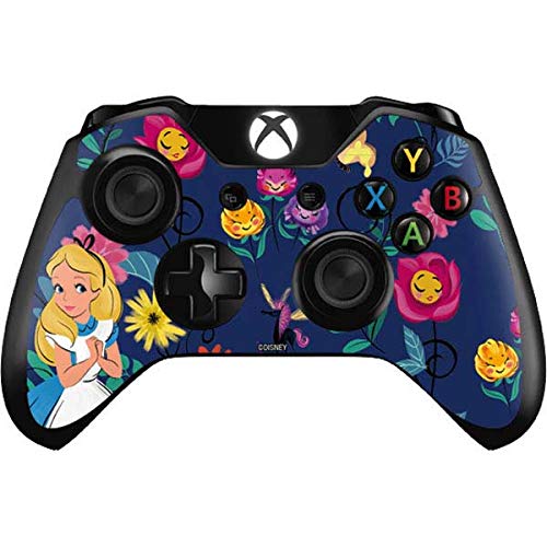 Skinit Decal Gaming skin compatible with Xbox One Controller - Officially Licensed Disney Alice in Wonderland (animated) Floral Print Design