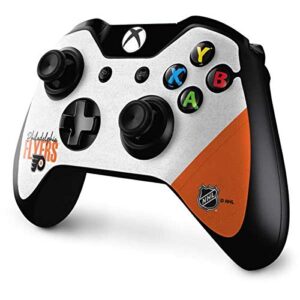 Skinit Decal Gaming Skin Compatible with Xbox One Controller - Officially Licensed NHL Philadelphia Flyers Script Design