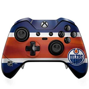 skinit decal gaming skin compatible with xbox one elite controller - officially licensed nhl edmonton oilers jersey design