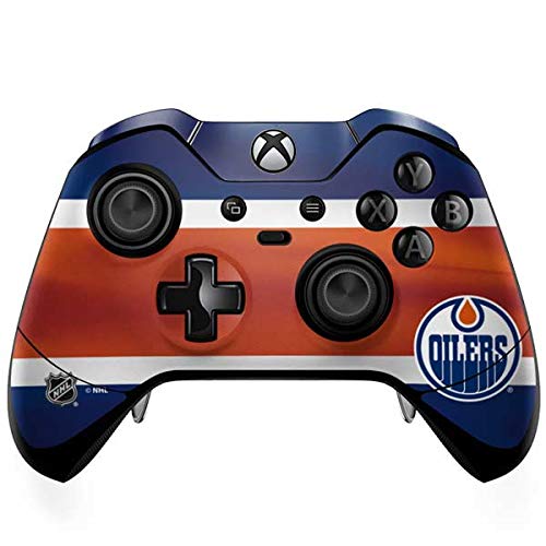 Skinit Decal Gaming Skin compatible with Xbox One Elite Controller - Officially Licensed NHL Edmonton Oilers Jersey Design