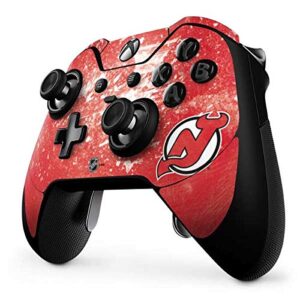 Skinit Decal Gaming Skin compatible with Xbox One Elite Controller - Officially Licensed NHL New Jersey Devils Frozen Design