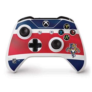 skinit decal gaming skin compatible with xbox one s controller - officially licensed nhl florida panthers alternate jersey design