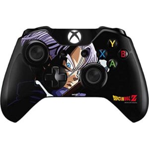 skinit decal gaming skin compatible with xbox one controller - officially licensed dragon ball z trunks portrait design