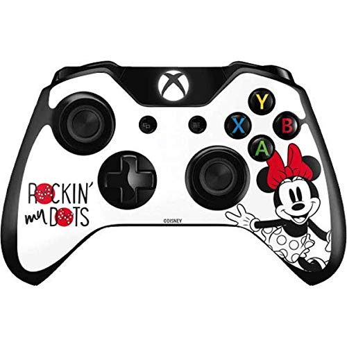 Skinit Decal Gaming Skin Compatible with Xbox One Controller - Officially Licensed Disney Minnie Mouse Rockin My Dots Design