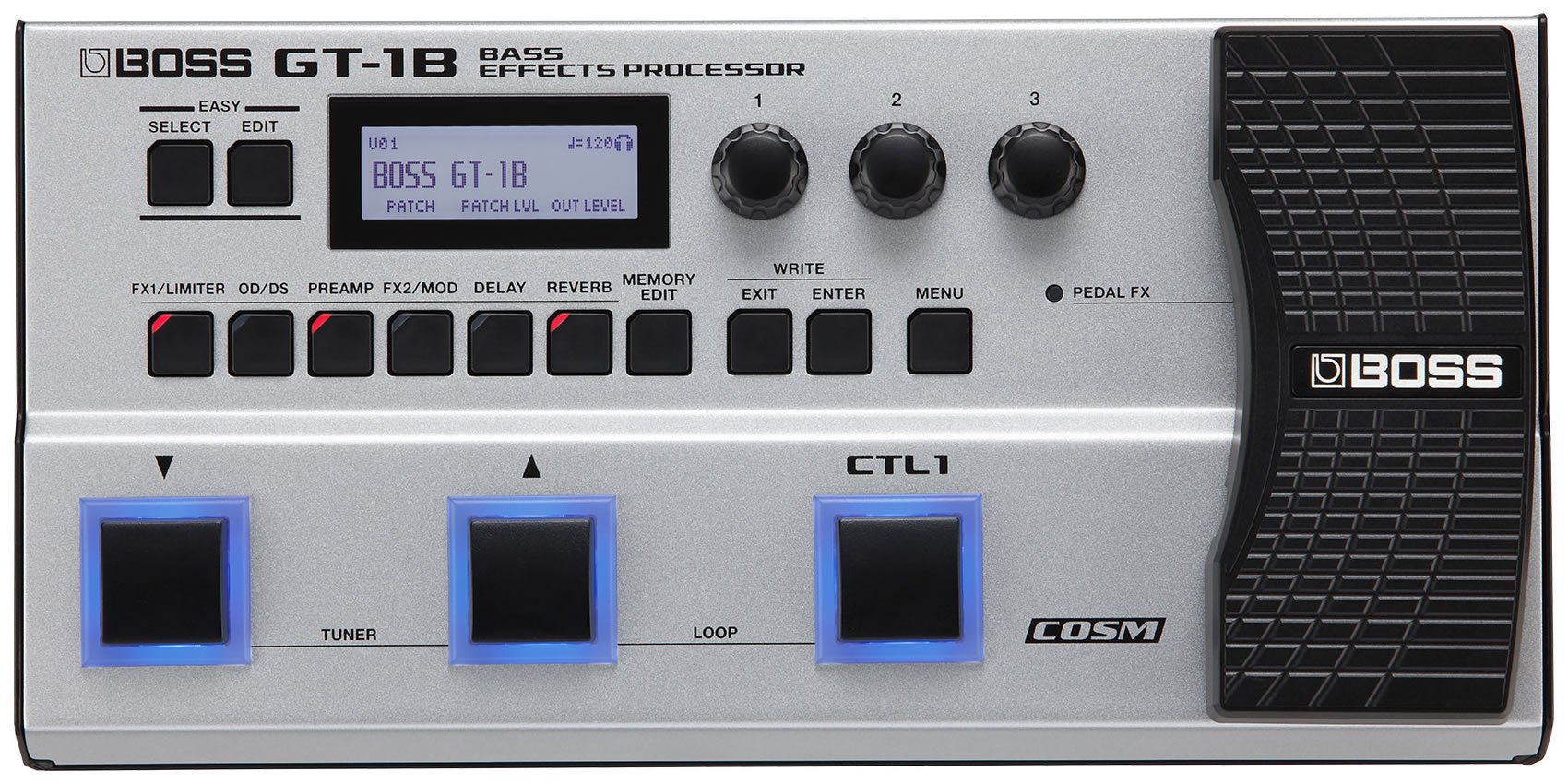 Boss GT-1B Bass Effects Processor with 1 Year EverythingMusic Extended Warranty Free