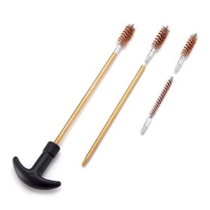 BOOSTEADY Universal Handgun Cleaning kit .22,.357,.38,9mm,.45 Caliber Pistol Cleaning Kit Bronze Bore Brush and Brass Jag Adapter