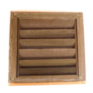 Miller Shingle Square Clear Cedar Vent, Flush Mount - 12 inch x 12 inch